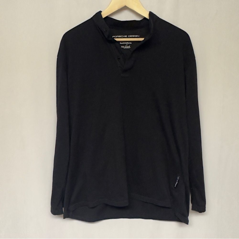 Porsche Design Special Edition by Van Jaack Long Sleeve Polo Men's Large‎